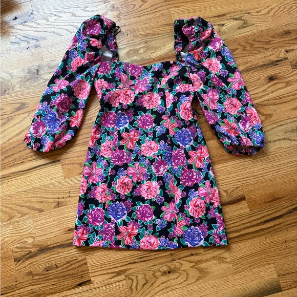 Zara Floral Mini Dress - Picture 4 of 5